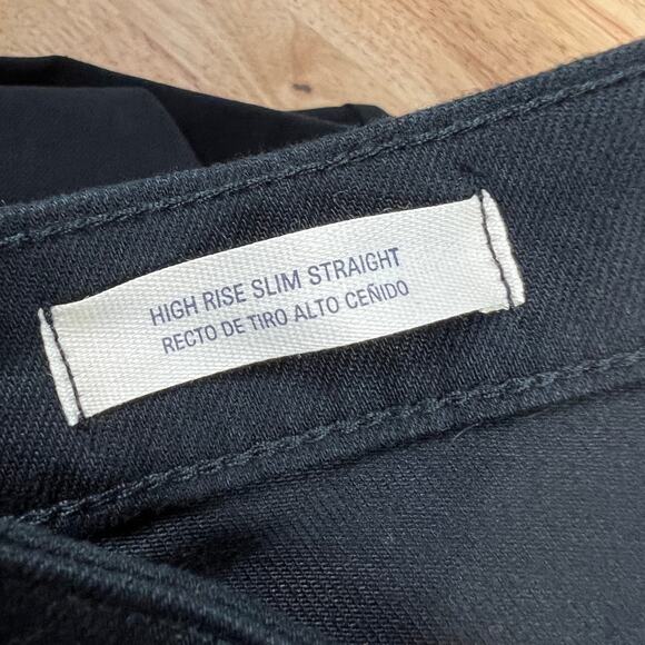 Universal Thread Women's Black High-Rise Slim Straight Jeans - Size 0 - NWT - Picture 11 of 11